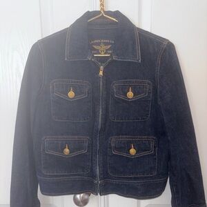 Women's Dark Wash Lauren Jeans Co. Denim Jacket